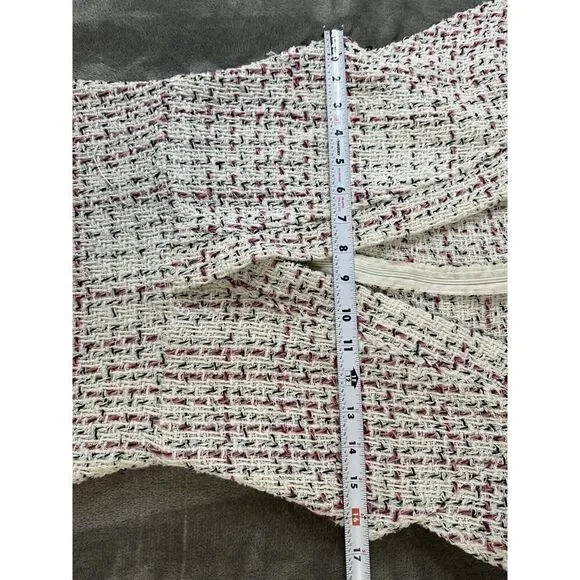 Zara Textured Weave Tweed Mini Dress sz Small - Picture 7 of 13